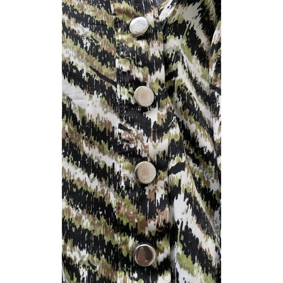 Cocomo Pleated Tank Size 3X Green Flowy Pintuck Popover Travel Boho Soft Stretch - Picture 9 of 9